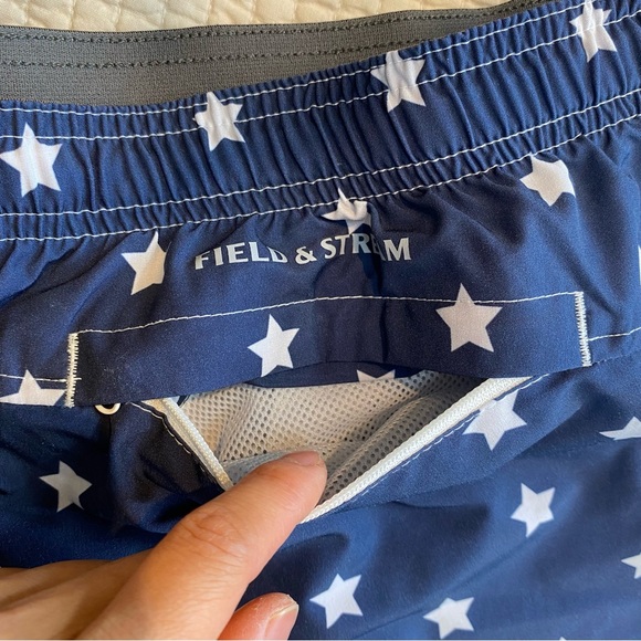 Field & Stream Mens American Flag Swim Shorts Size XL USA Patriotic Trunks - Picture 10 of 14